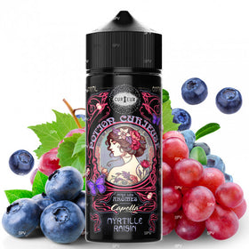 E-Liquide Myrtille Raisin (arômes Capella) - Potion Curieuse by Curieux | 100 ml in 120 ml